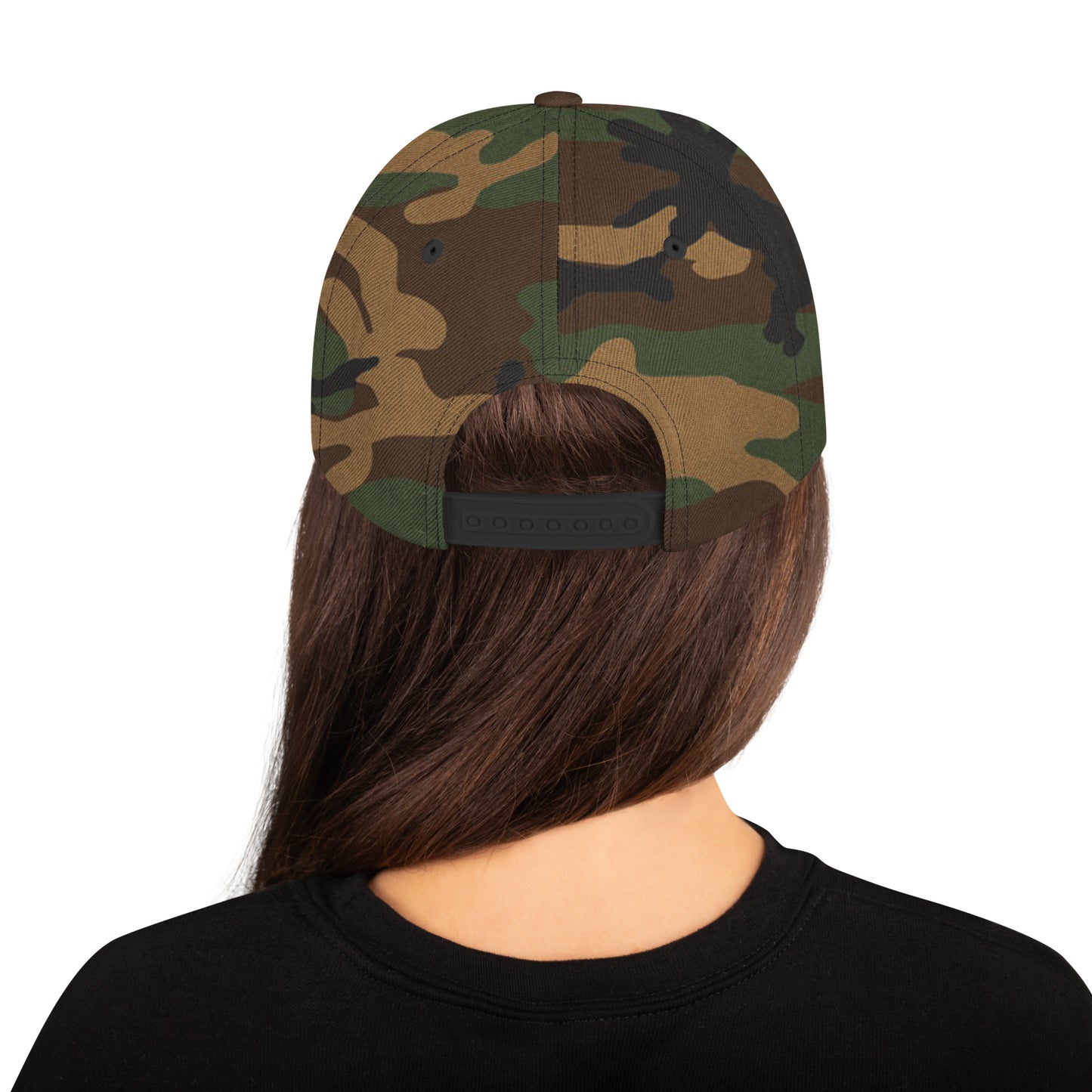 SAC Embroidered GOLD Camo Snapback Hat